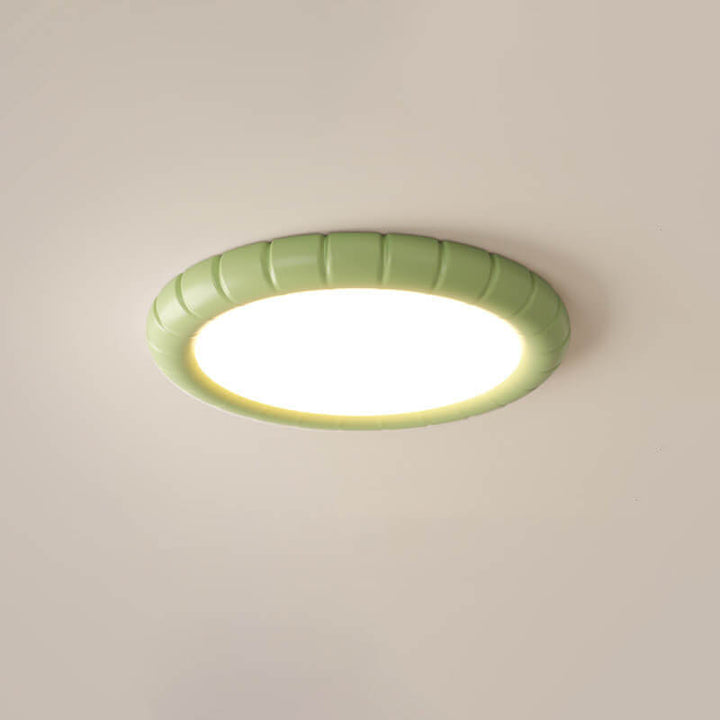 Nordic Modern Minimalist Resin Round LED Flush Mount Ceiling Light