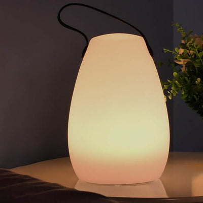 Modern Simplicity Plastic Round Square Hand LED Table Lamp For Outdoor Patio