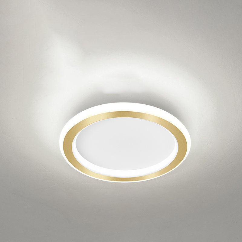 Plafonnier LED en fer géométrique nordique contemporain pour couloir 