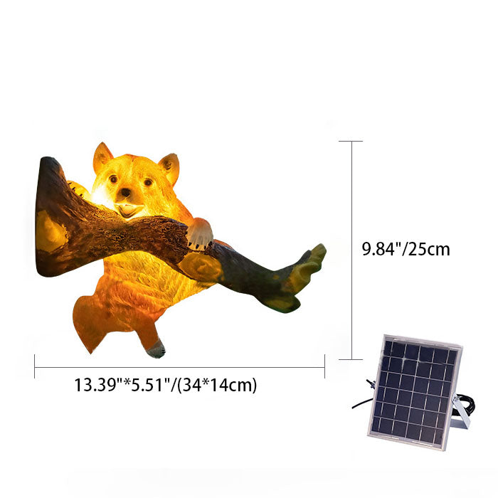 Contemporary Creative Solar Decorative Birds Resin Fiberglass Waterproof LED Outdoor Landscape Lights