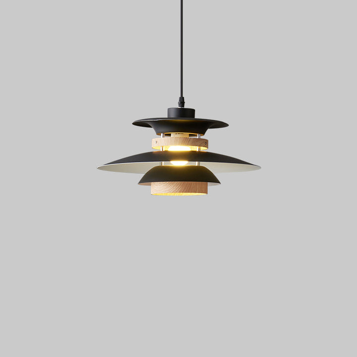 Lustre suspendu moderne et créatif en fer et verre avec une lumière pour la salle à manger 