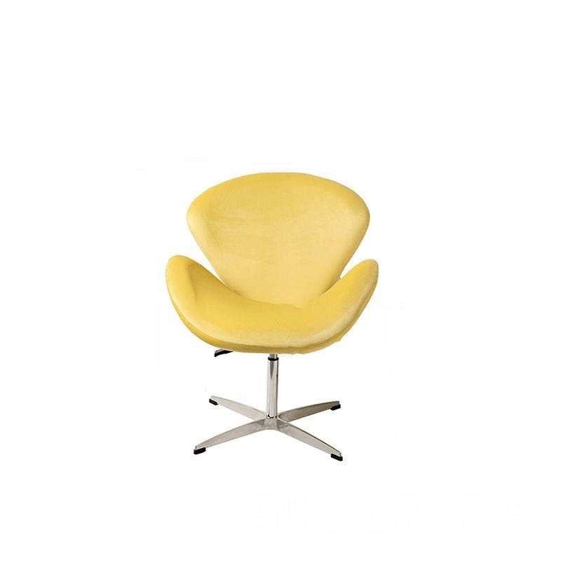 Moderner minimalistischer umwickelter gepolsterter Flanell-Lammfell-Beweglicher Schreibtischstuhl Rückenlehne Armlehne für das Home Office 