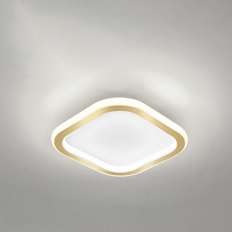 Plafonnier LED en fer géométrique nordique contemporain pour couloir 