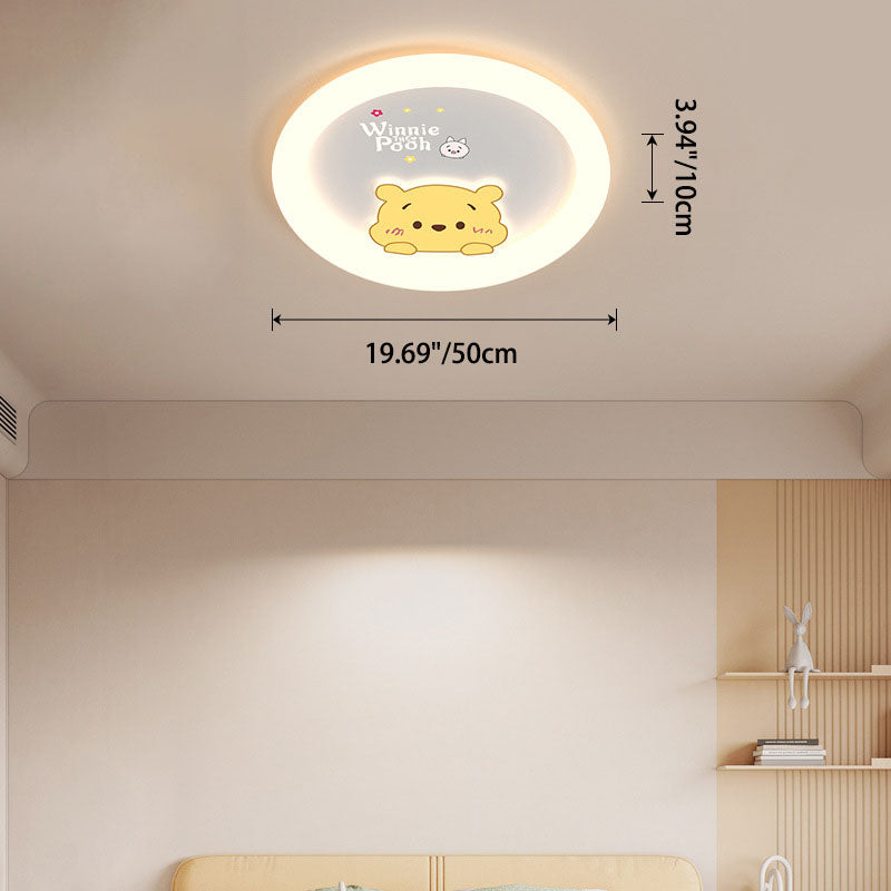 Plafonnier LED acrylique contemporain créatif en forme de canard pour chambre à coucher 