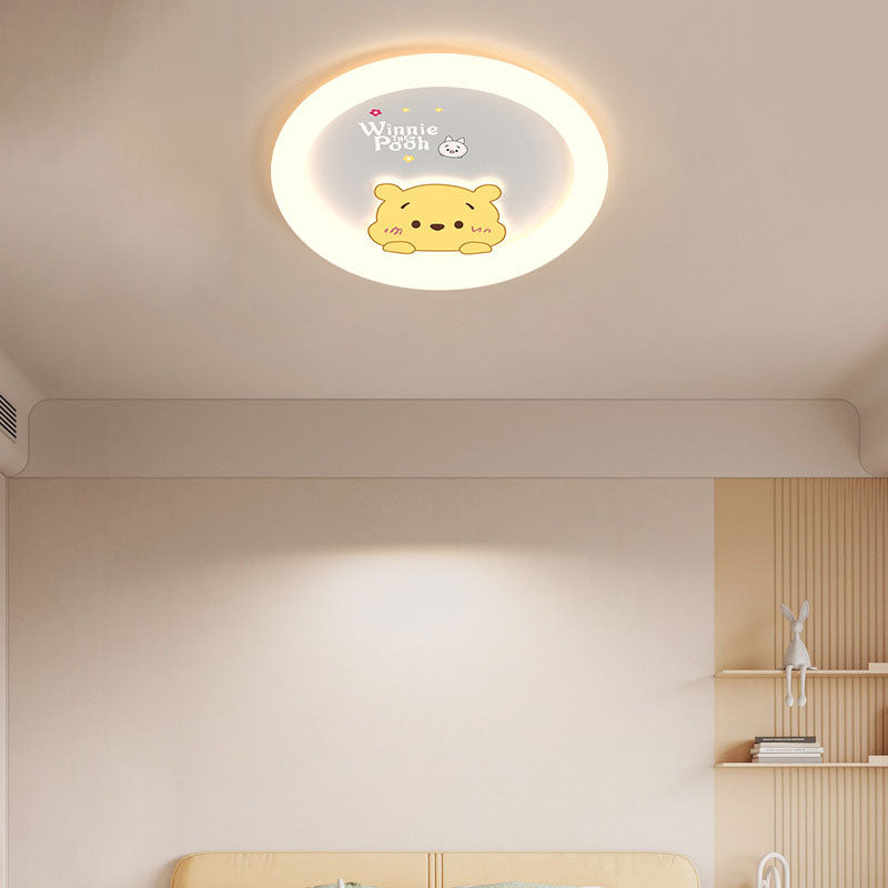 Plafonnier LED acrylique contemporain créatif en forme de canard pour chambre à coucher 