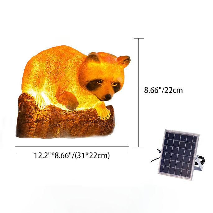Contemporary Creative Solar Decorative Birds Resin Fiberglass Waterproof LED Outdoor Landscape Lights