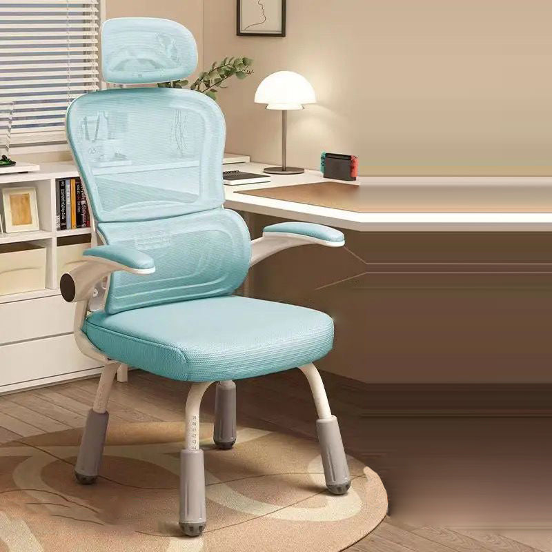 Zeitgenössischer skandinavischer Mesh-PP-Stahl-Schwamm-Quadrat-Schreibtischstuhl Rückenlehne Armlehne Drehbar Verstellbar für das Home Office 