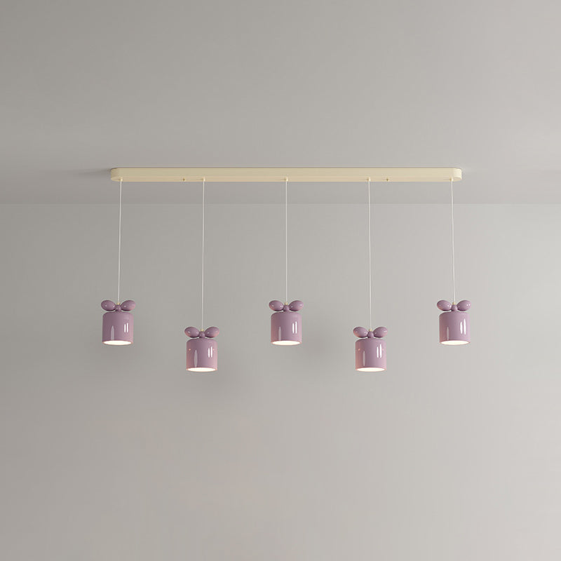 Moderne Einfachheit Zylinder Bogen Metall Harz 1/3/5 Licht Pendelleuchte Für Schlafzimmer 