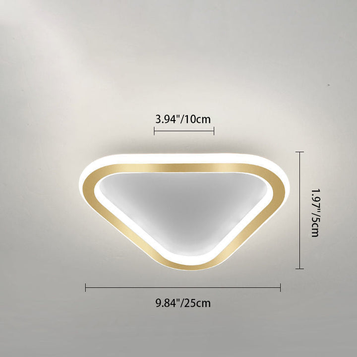 Plafonnier LED en fer géométrique nordique contemporain pour couloir 