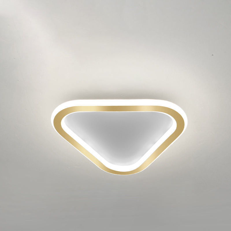 Plafonnier LED en fer géométrique nordique contemporain pour couloir 