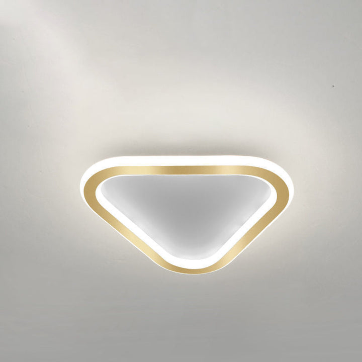 Plafonnier LED en fer géométrique nordique contemporain pour couloir 