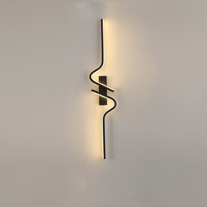 Zeitgenössische kreative Streifen Aluminium Silikongel LED Wandleuchte Lampe für Wohnzimmer 