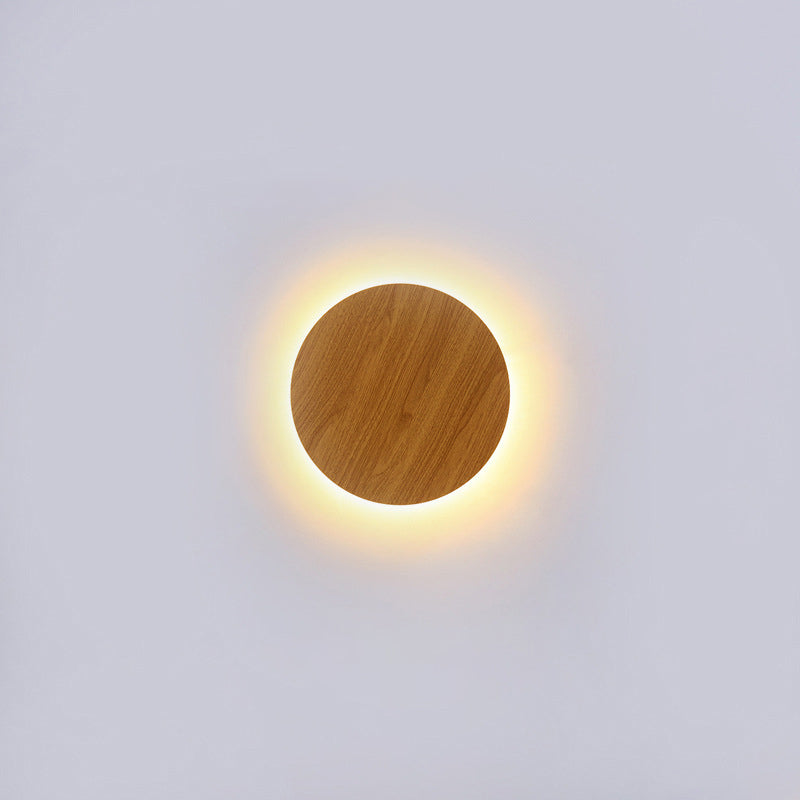 Moderne minimalistische runde Eclipse Eisen LED Wandleuchte Lampe für Wohnzimmer 