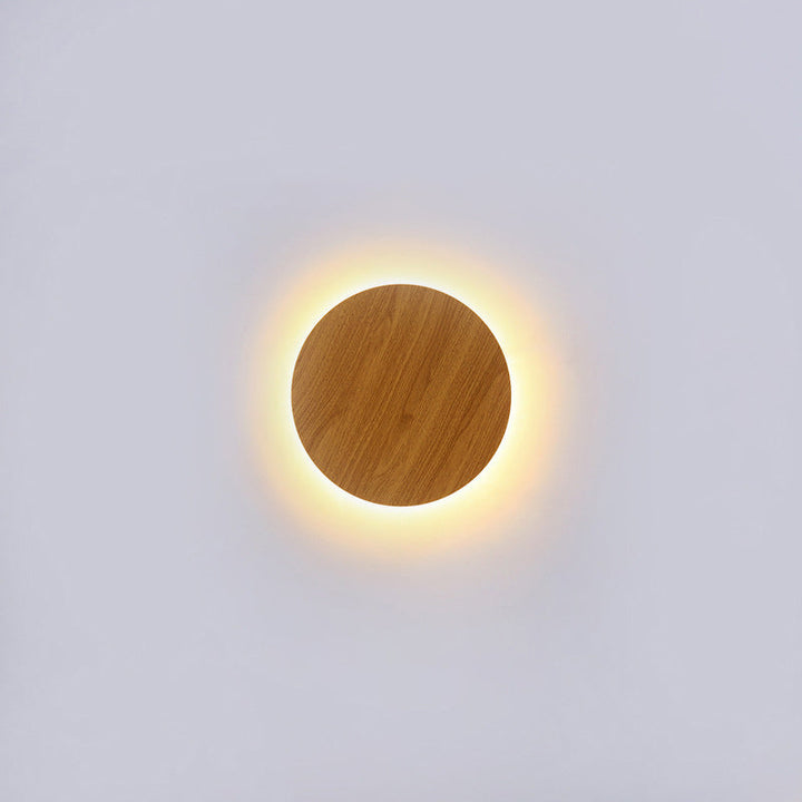 Moderne minimalistische runde Eclipse Eisen LED Wandleuchte Lampe für Wohnzimmer 