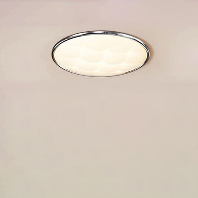Luz de techo LED empotrada de PVC de hierro con celosía redonda minimalista moderna para dormitorio 