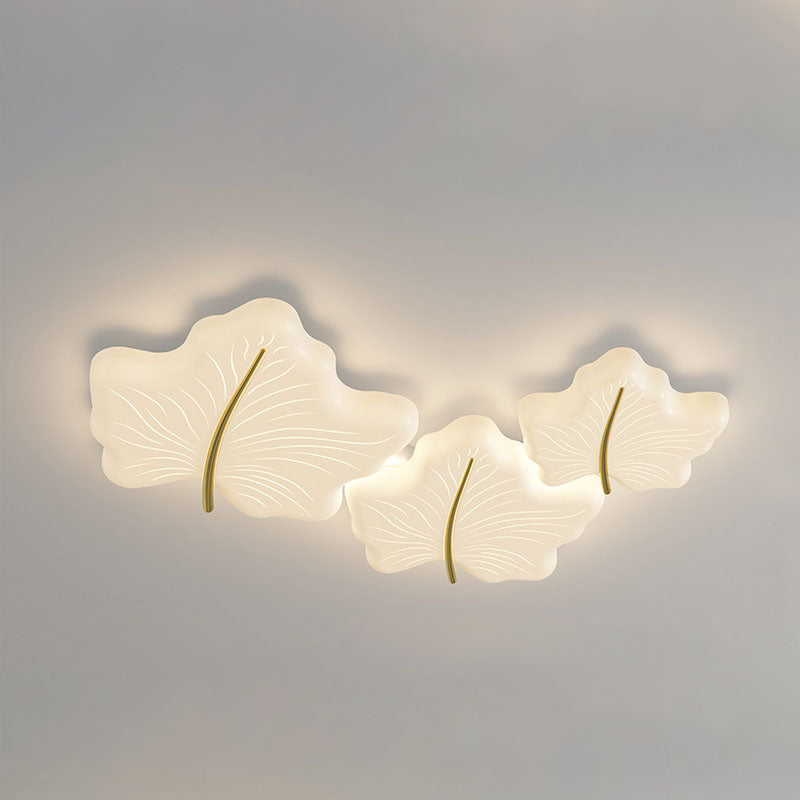 Moderne unbedeutende multi Blatt Eisen Acryl LED Unterputz Deckenleuchte für Schlafzimmer 