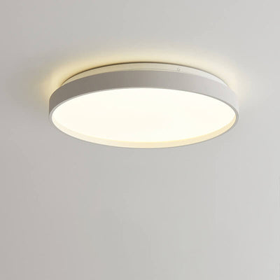 Modern Simple Round Solid Color Acrylic LED Flush Mount Ceiling Light