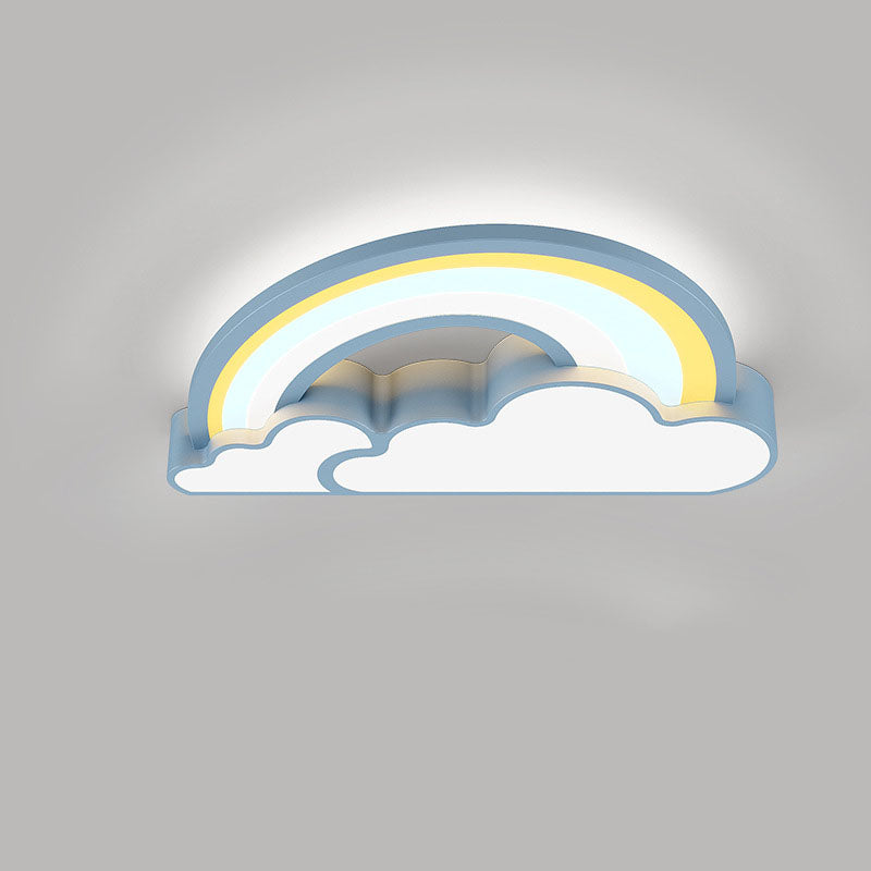 Nordic Cartoon Rainbow Clouds Kinder-LED-Deckenleuchte für bündige Montage