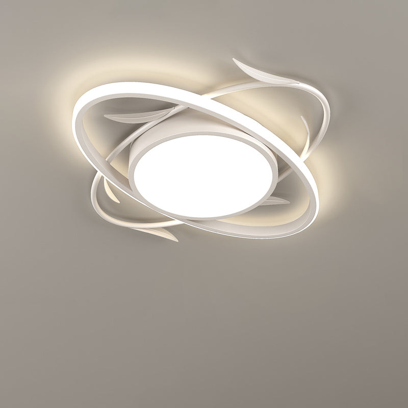 Moderne Art Deco Eisen Acryl Platz Runde Lassen LED Unterputz Deckenleuchte Für Schlafzimmer 