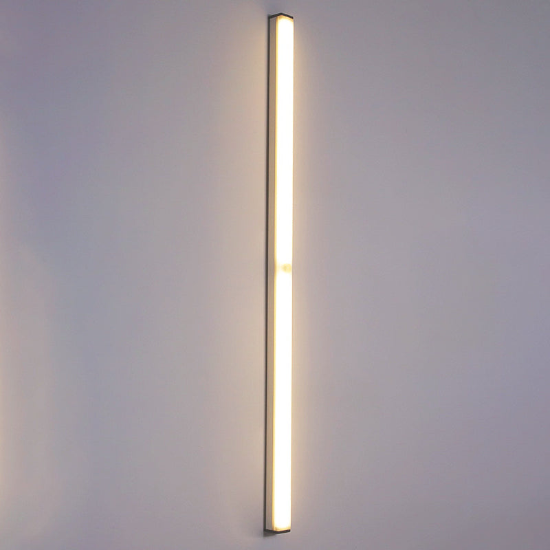 Moderne Einfachheit Lange Zylinder Aluminium Acryl LED Wand Leuchte Lampe Für Wohnzimmer 