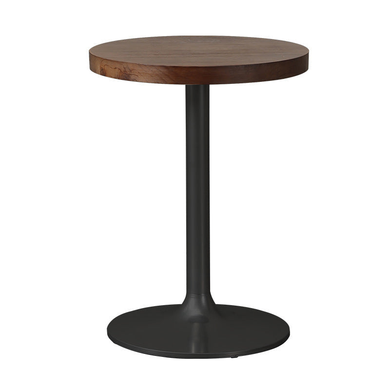 Ensemble de chaises et table de salle à manger en cuir industriel contemporain, bois, fer, avec dossier en forme de X pour salle à manger 