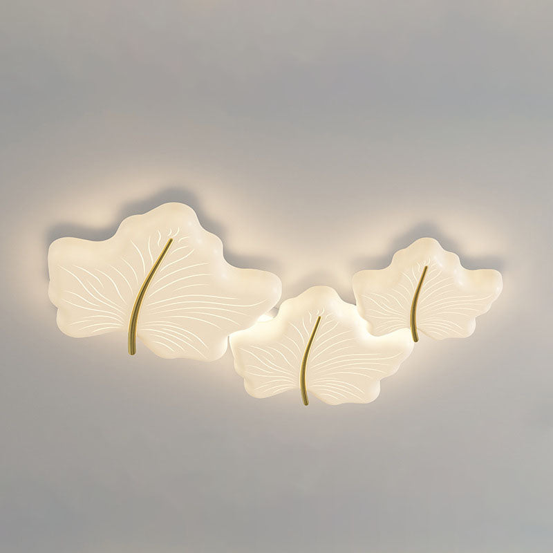 Moderne unbedeutende multi Blatt Eisen Acryl LED Unterputz Deckenleuchte für Schlafzimmer 