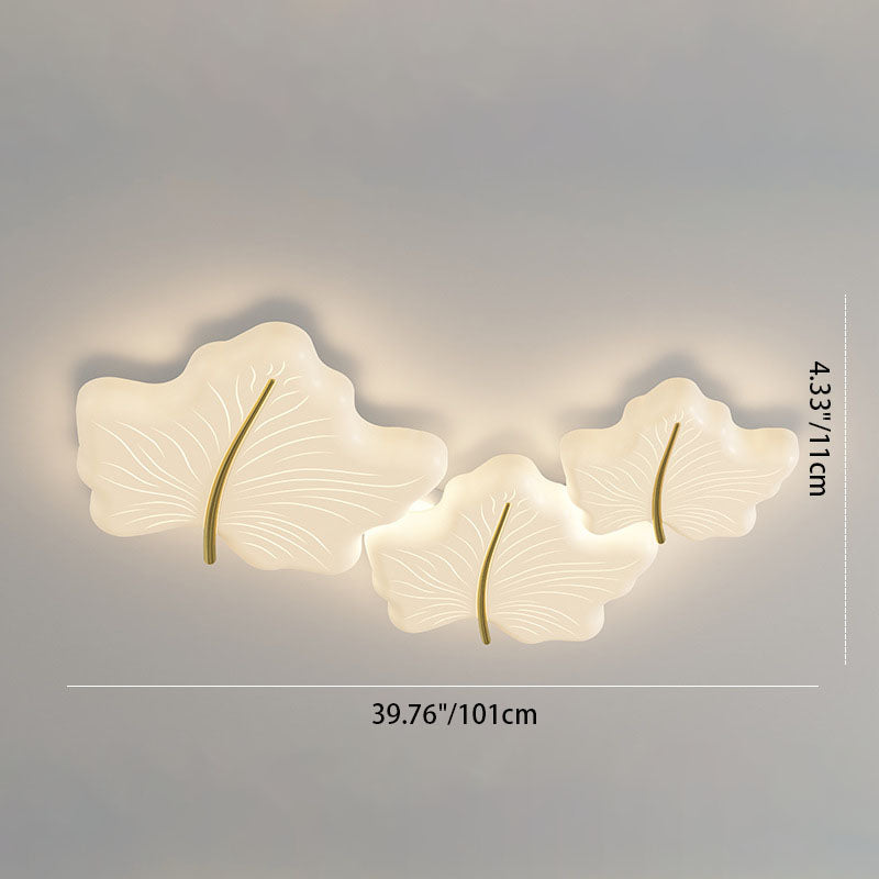 Moderne unbedeutende multi Blatt Eisen Acryl LED Unterputz Deckenleuchte für Schlafzimmer 