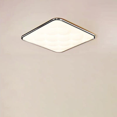Luz de techo empotrada LED cuadrada minimalista moderna de hierro con celosía de PVC para dormitorio 