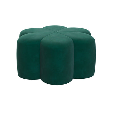Tabouret en velours en forme de fleur de prunier nordique contemporain pour salon 