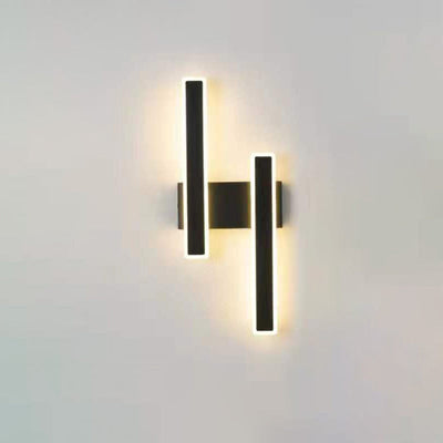 Moderne minimalistische geometrische Streifen Acryl Hardware LED Wandleuchte Lampe für Schlafzimmer 