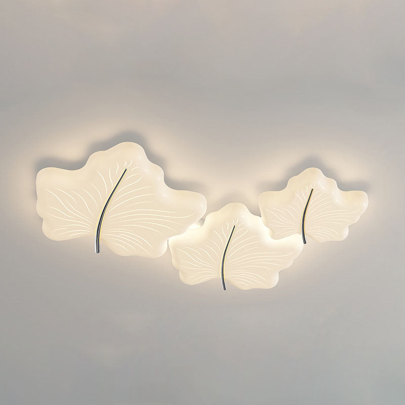 Moderne unbedeutende multi Blatt Eisen Acryl LED Unterputz Deckenleuchte für Schlafzimmer 