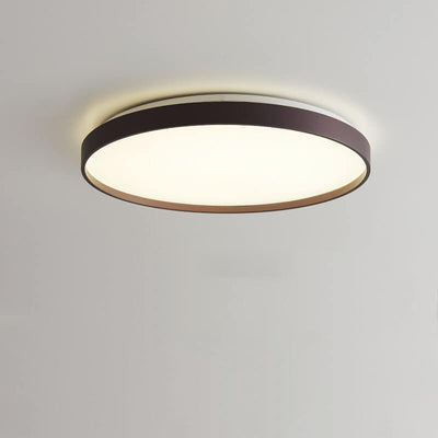 Modern Simple Round Solid Color Acrylic LED Flush Mount Ceiling Light