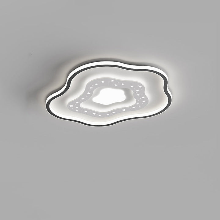 Moderne minimalistische Blume Wolke Eisen Acryl LED Unterputz Deckenleuchte für Schlafzimmer 