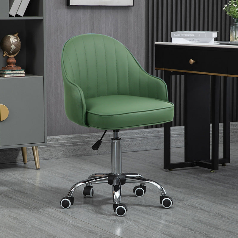 Simplicité Moderne Similicuir Éponge Acier Inoxydable SGS Chaise de Bureau Dossier Mobile Pour Maison Bureau 