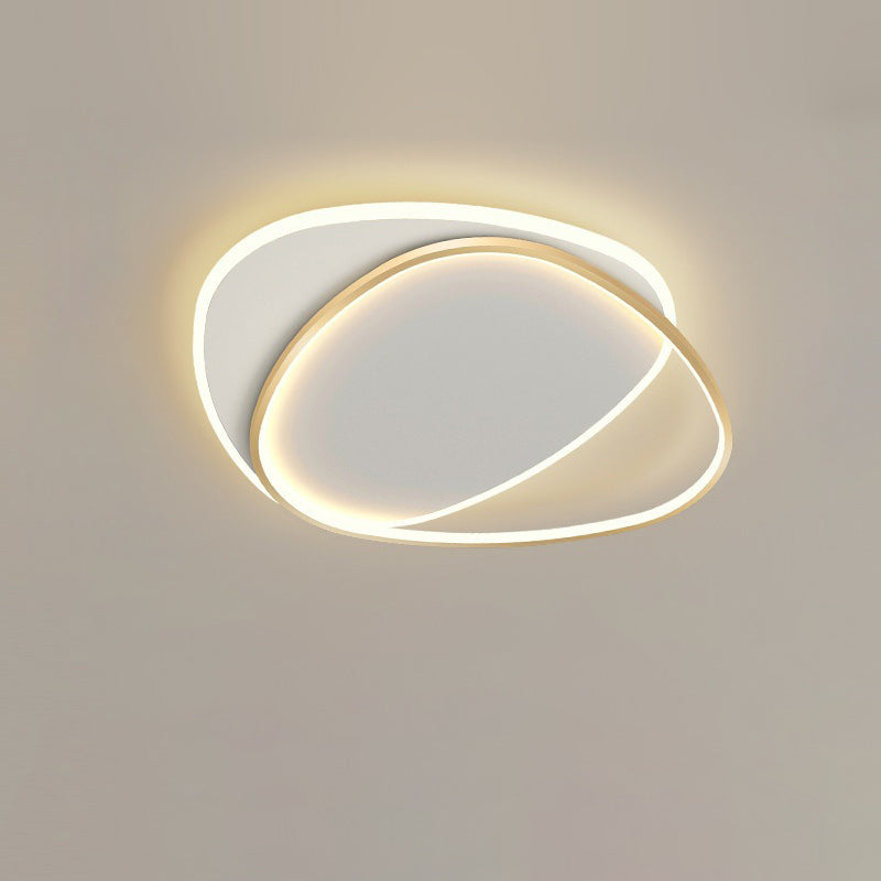 Moderne minimalistische Dreieck ovale Acryl Eisen LED Unterputz Deckenleuchte für Wohnzimmer 
