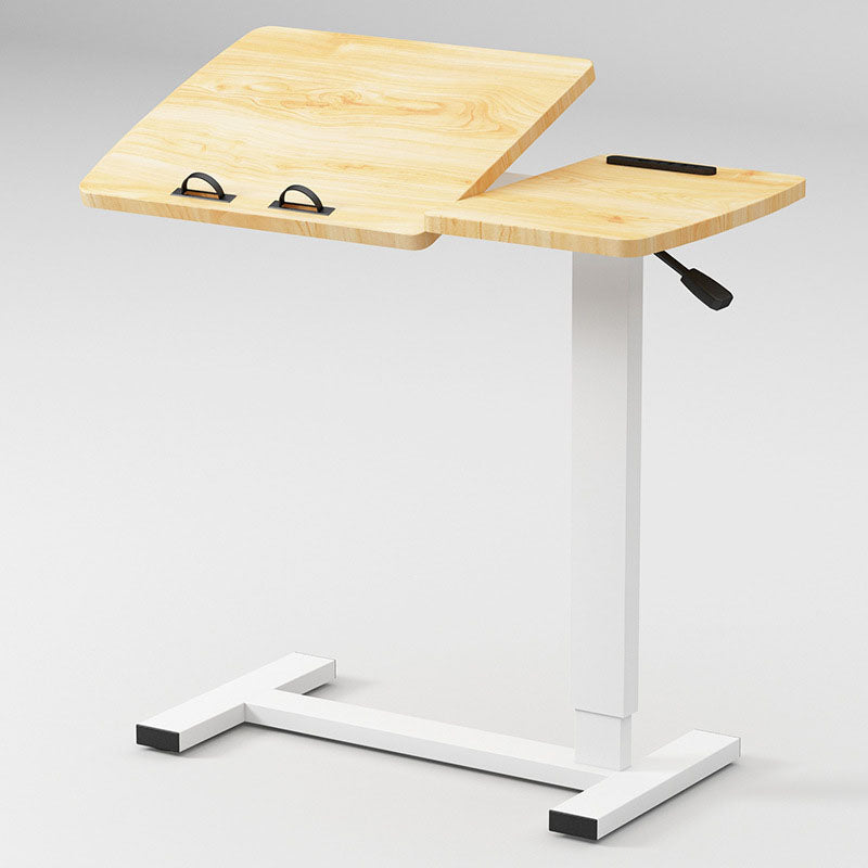 Moderner minimalistischer rechteckiger Beistelltisch aus umweltfreundlichem Holzwerkstoff und Karbonstahl, klappbar, für das Wohnzimmer 