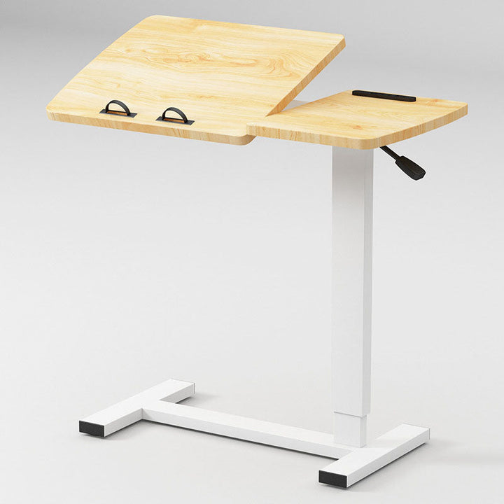 Moderner minimalistischer rechteckiger Beistelltisch aus umweltfreundlichem Holzwerkstoff und Karbonstahl, klappbar, für das Wohnzimmer 