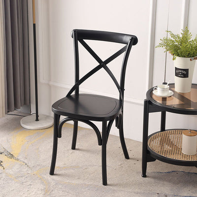 Dossier de chaise de salle à manger en rotin tissé rustique traditionnel en bois éponge rond rectangulaire 