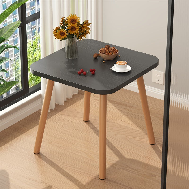 Table basse carrée moderne minimaliste en MDF et bois massif pour salon 