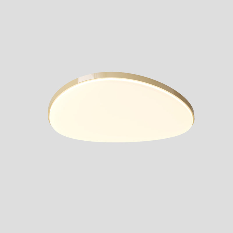 Plafonnier LED moderne minimaliste en fer acrylique rond triangle pour salon 