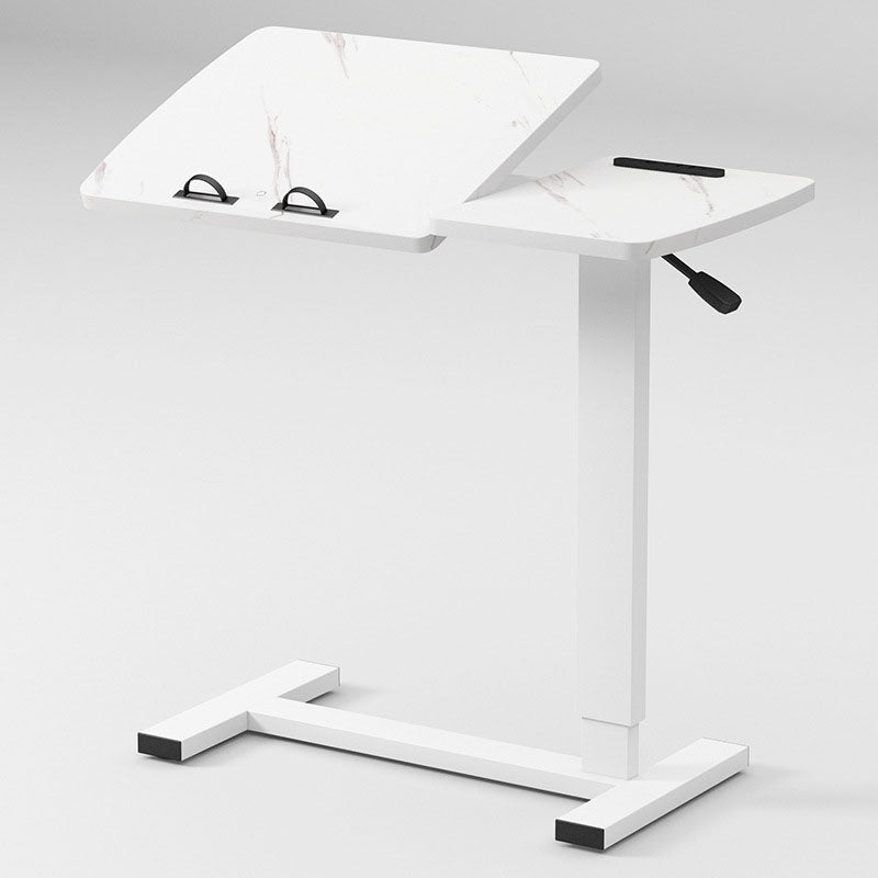 Moderner minimalistischer rechteckiger Beistelltisch aus umweltfreundlichem Holzwerkstoff und Karbonstahl, klappbar, für das Wohnzimmer 