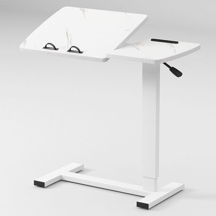Moderner minimalistischer rechteckiger Beistelltisch aus umweltfreundlichem Holzwerkstoff und Karbonstahl, klappbar, für das Wohnzimmer 