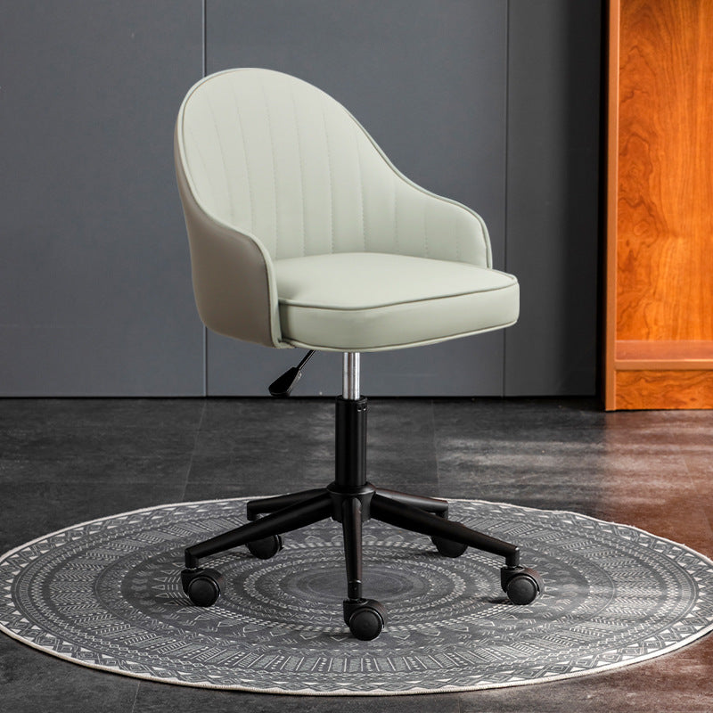 Simplicité Moderne Similicuir Éponge Acier Inoxydable SGS Chaise de Bureau Dossier Mobile Pour Maison Bureau 