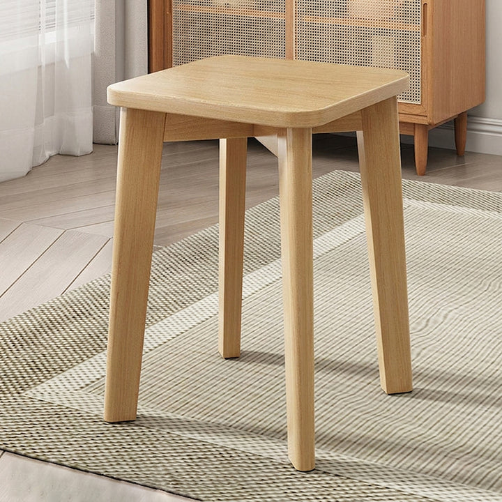 Moderner minimalistischer gepolsterter Esszimmerstuhl aus Sperrholz und Buchenholz mit Stoffbezug in Tech-Optik für das Esszimmer 