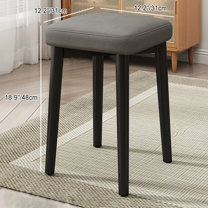 Moderner minimalistischer gepolsterter Esszimmerstuhl aus Sperrholz und Buchenholz mit Stoffbezug in Tech-Optik für das Esszimmer 