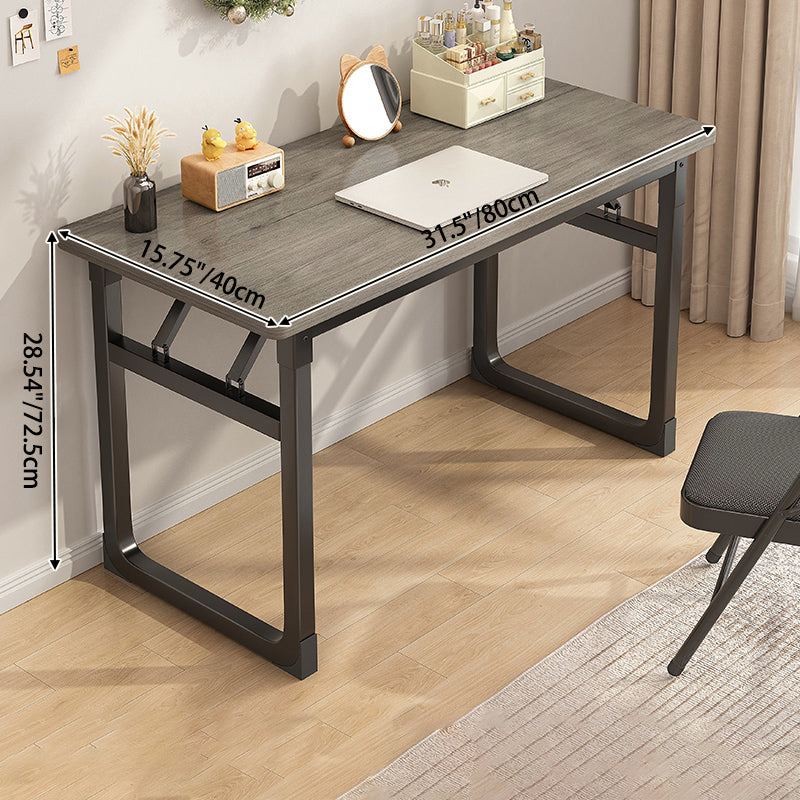 Bureaux rectangulaires en MDF acier de simplicité moderne pliables pour bureau à domicile 
