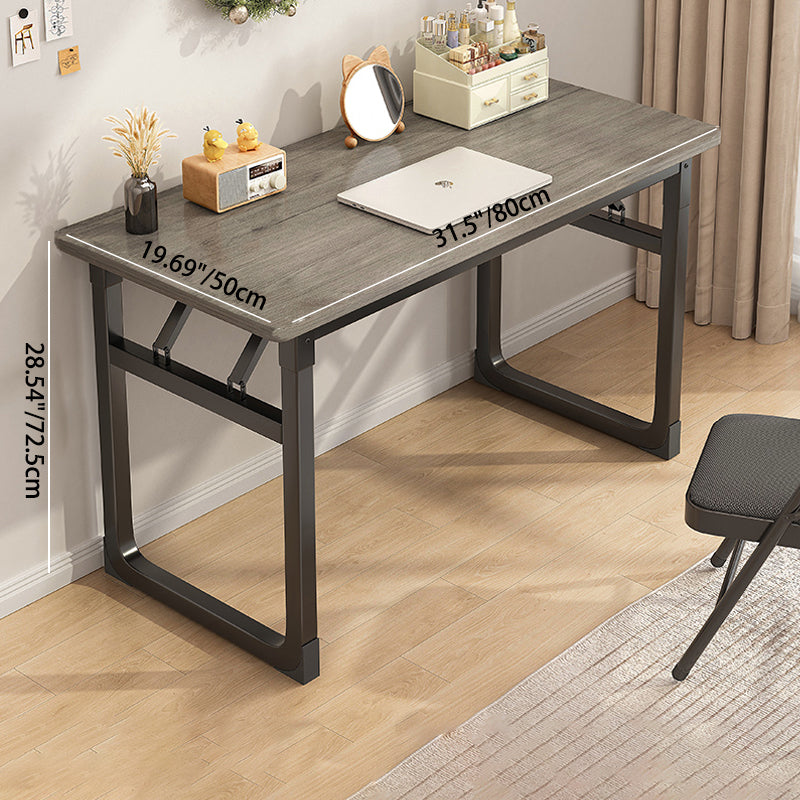 Bureaux rectangulaires en MDF acier de simplicité moderne pliables pour bureau à domicile 