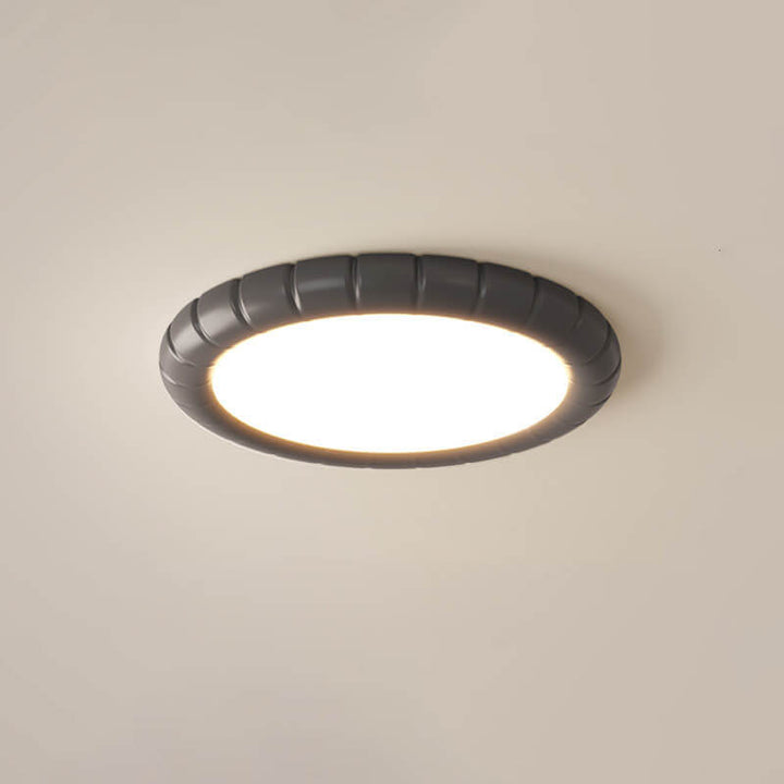Nordic Modern Minimalist Resin Round LED Flush Mount Ceiling Light