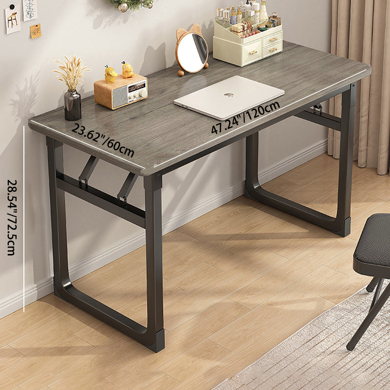 Bureaux rectangulaires en MDF acier de simplicité moderne pliables pour bureau à domicile 
