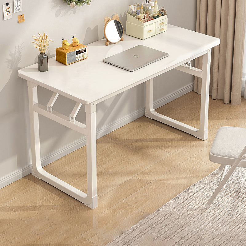 Bureaux rectangulaires en MDF acier de simplicité moderne pliables pour bureau à domicile 